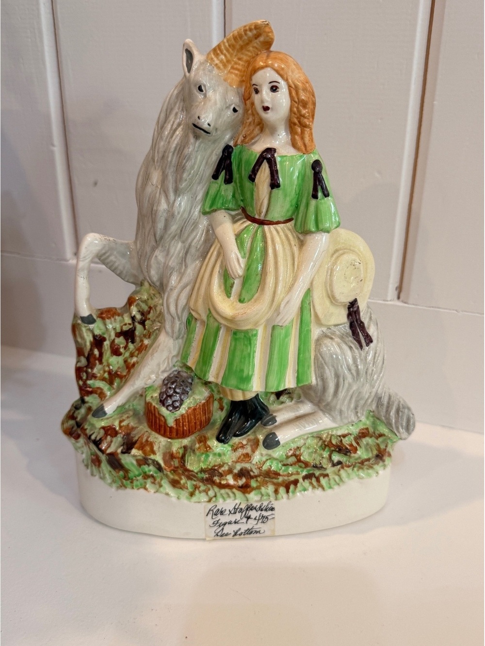 Vintage Sampson Smith Olde Staffordshire “The Goatherds” England No. 6